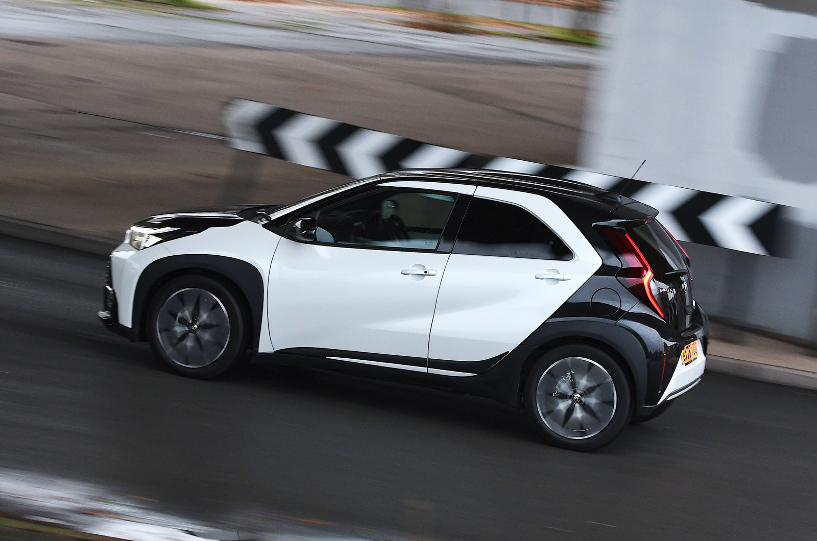 Toyota Aygo X side driving