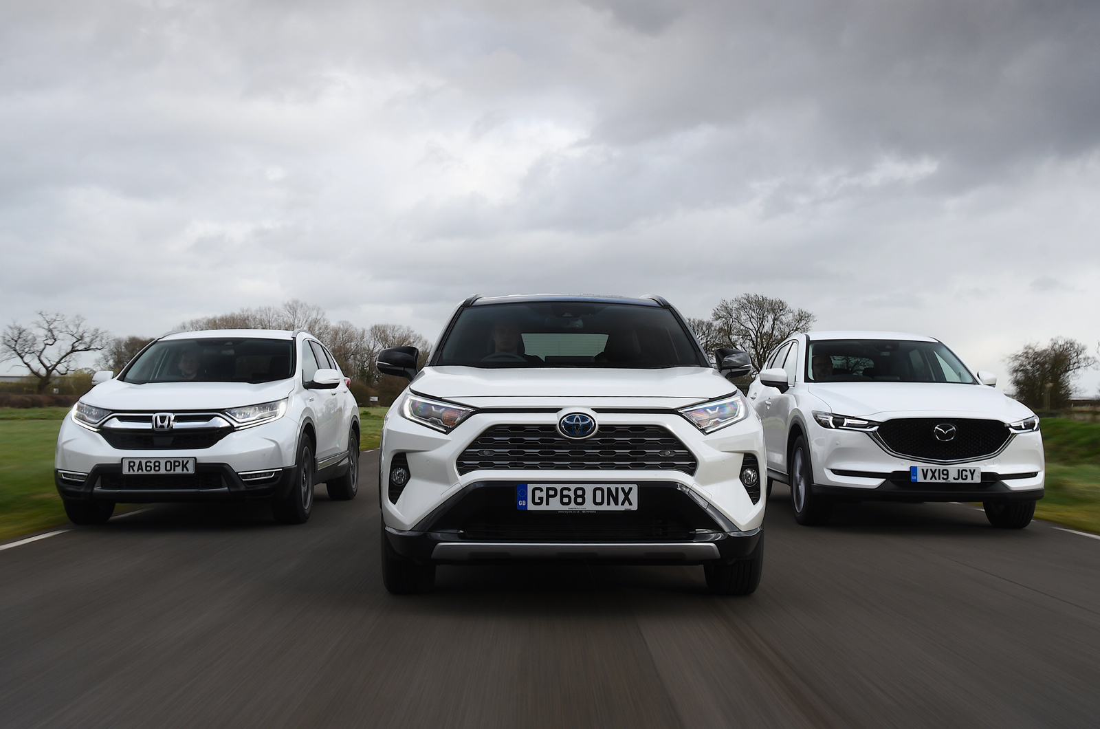 Toyota RAV4 leading Honda CR-V and Mazda CX-5