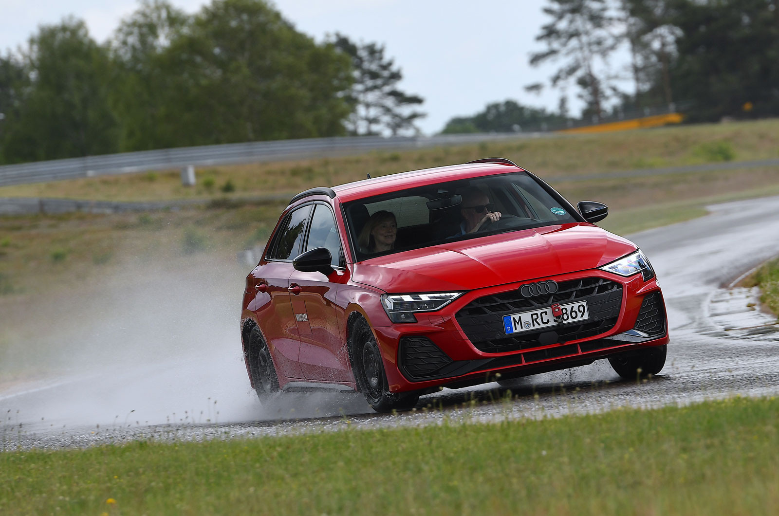 Audi-a3-on-wet-handling-track