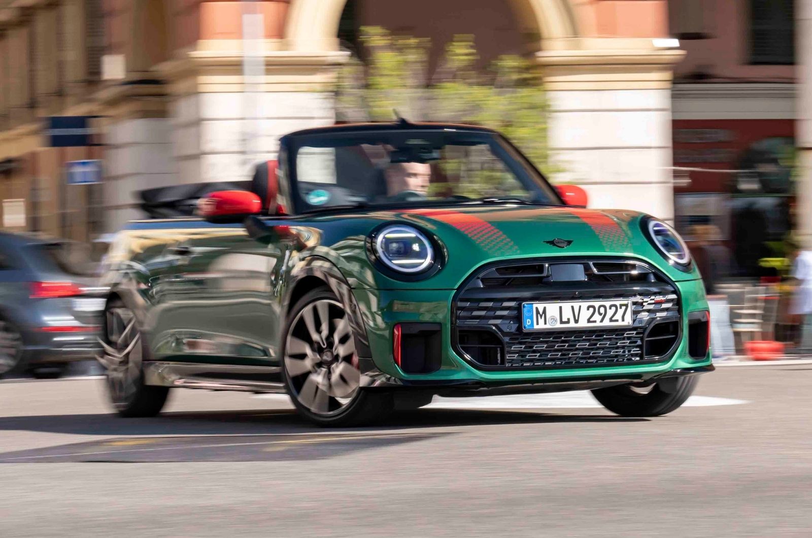 Mini Cooper Convertible front cornering