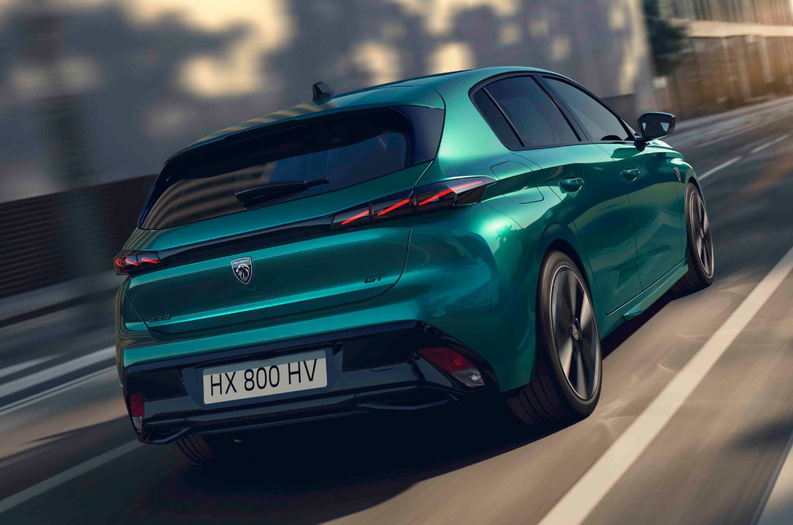 Peugeot 308 hatchback dynamic rear