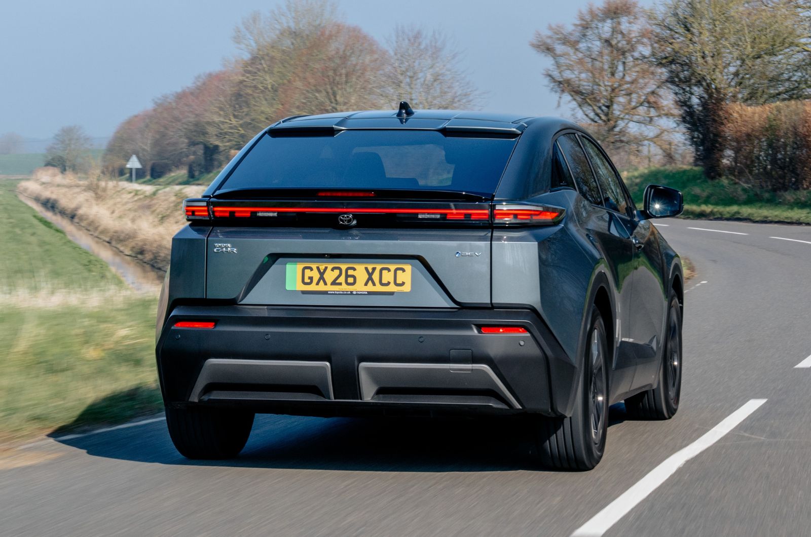 Toyota C-HR+ rear right driving