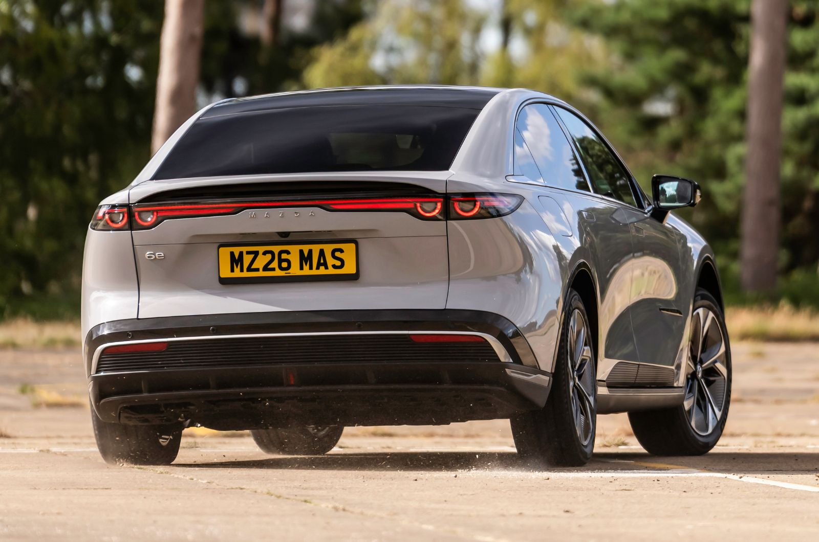 Mazda 6e rear cornering