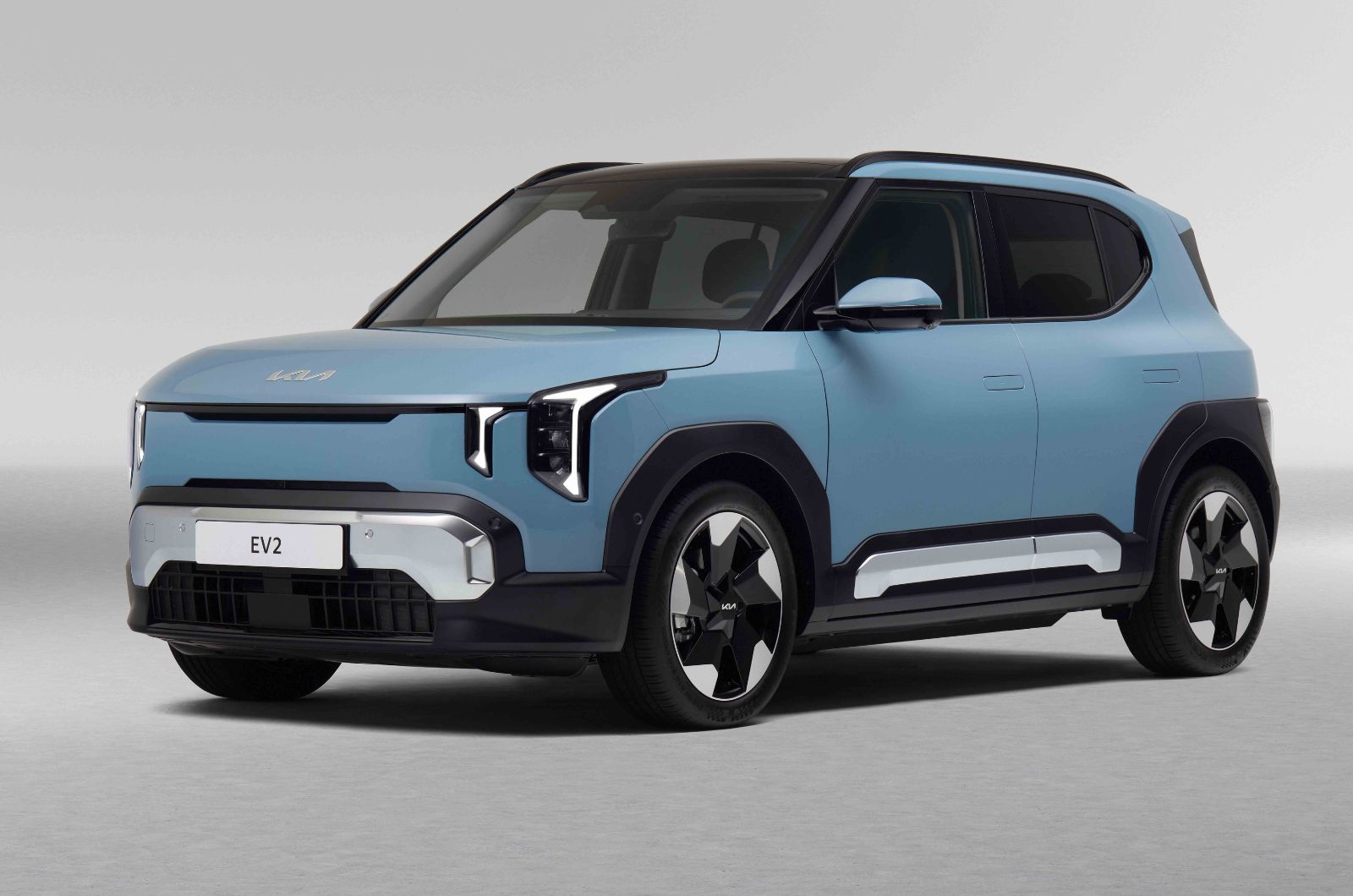 Kia EV2 static front three-quarter