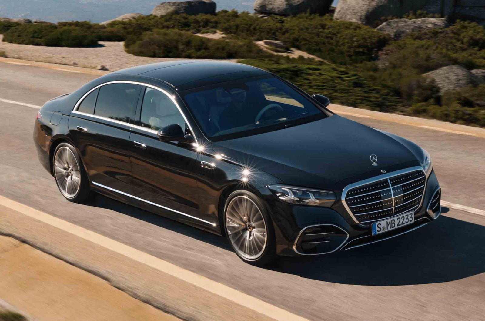 Mercedes S-Class front right driving