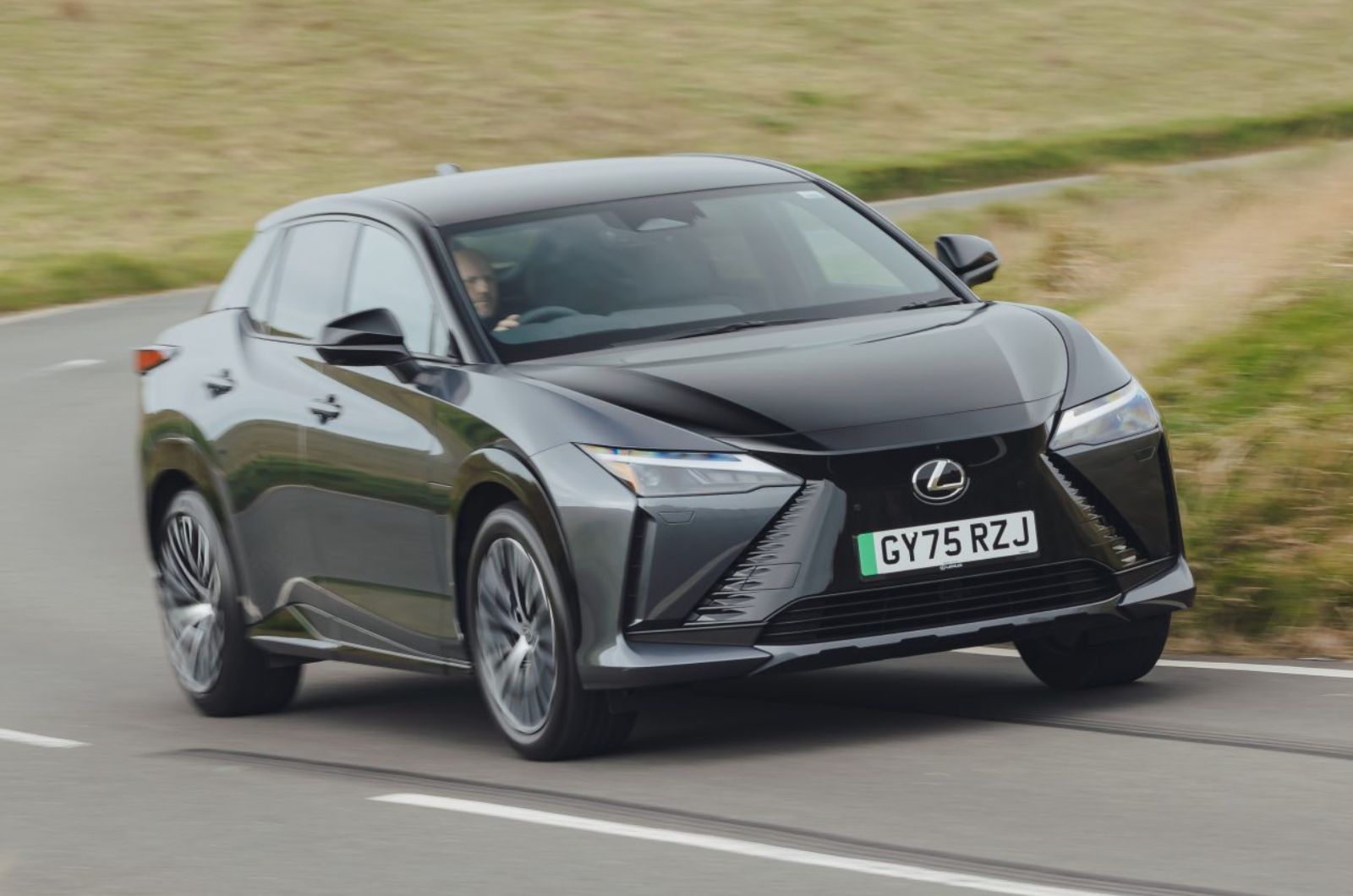 Lexus RZ front cornering