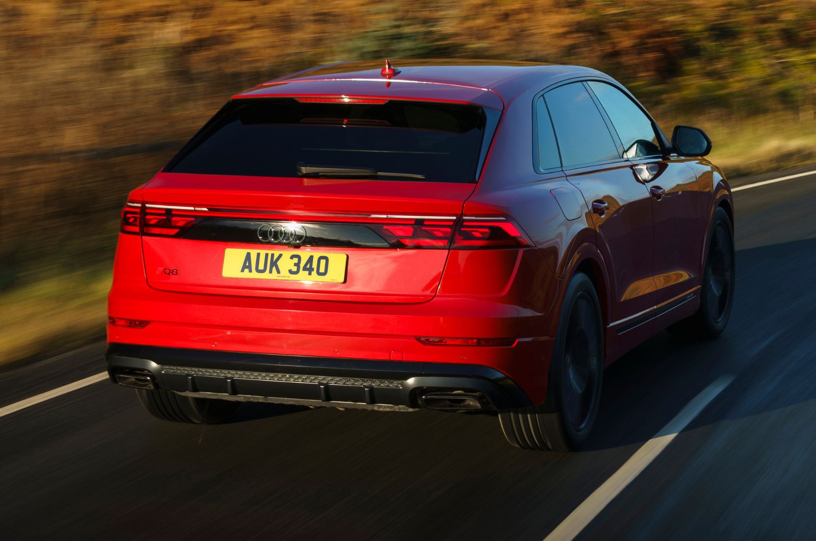 Audi Q8 rear cornering