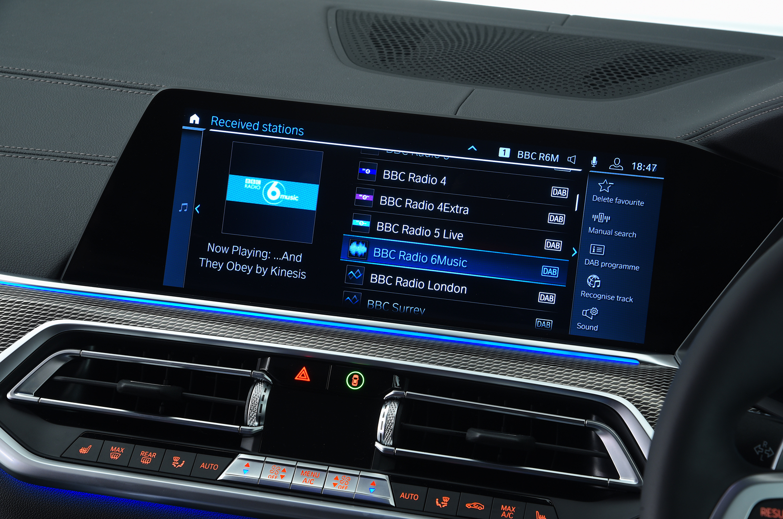 Used BMW X5 2018-present infotainment