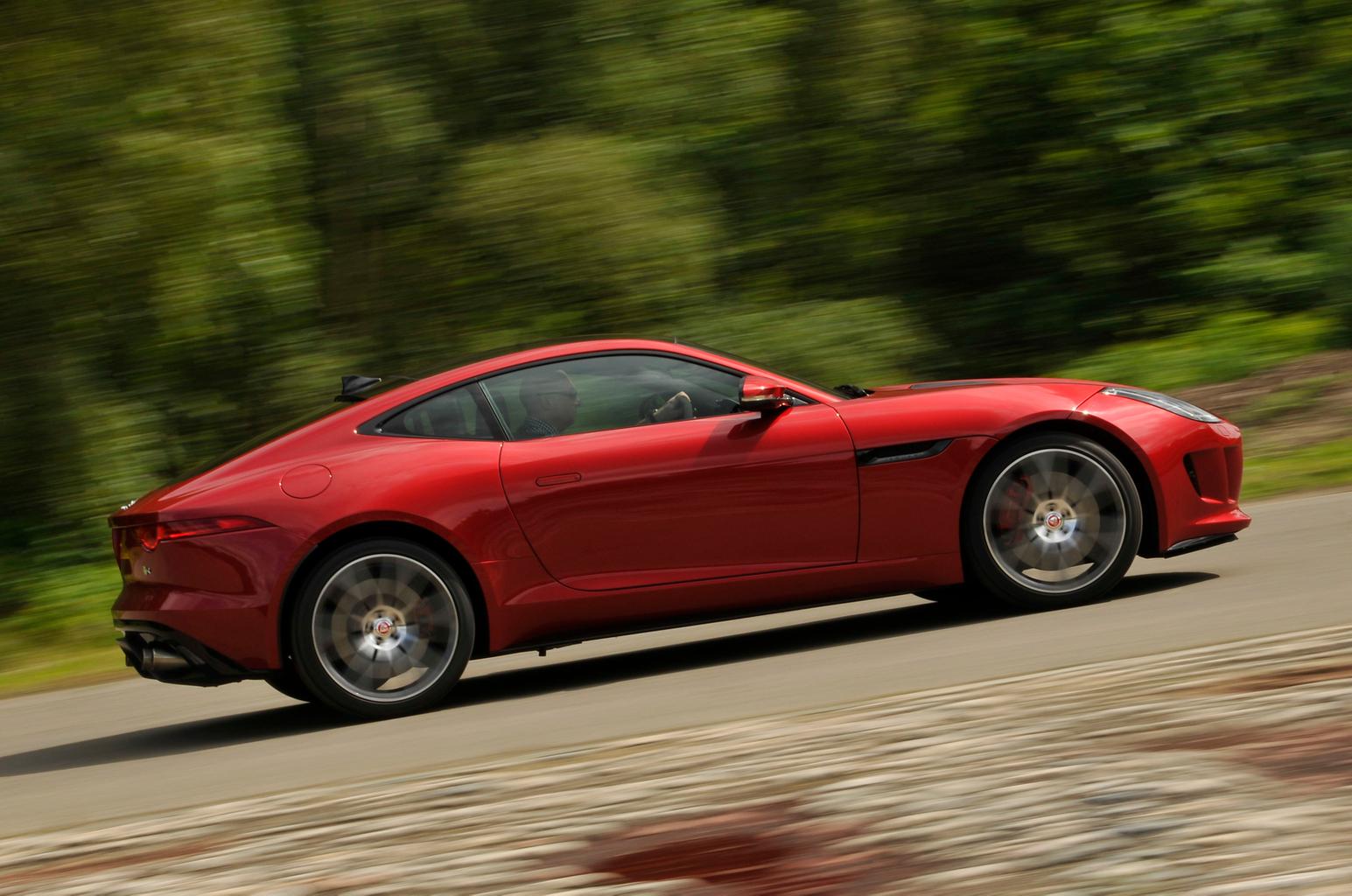 Used Jaguar F-Type Coupe 2014-2024 side driving