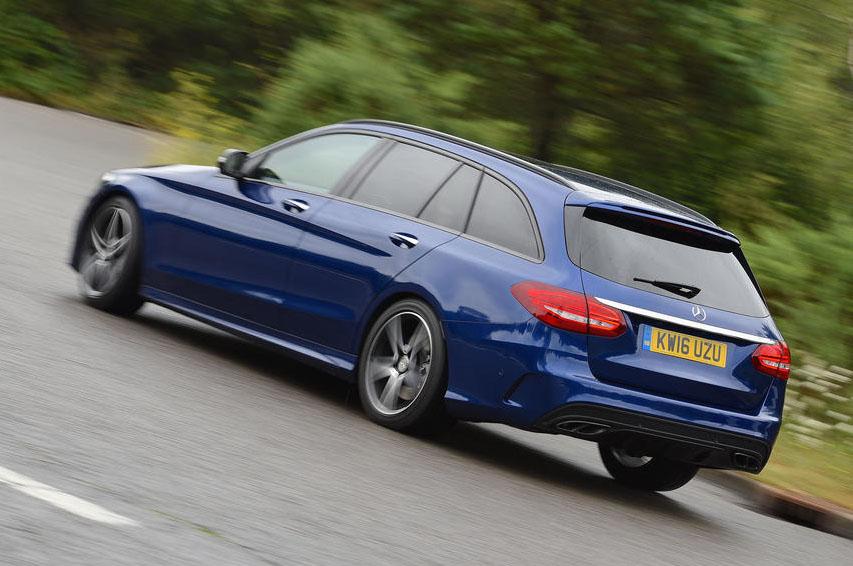 Used Mercedes C-Class Estate 2014-2021 rear three quarters
