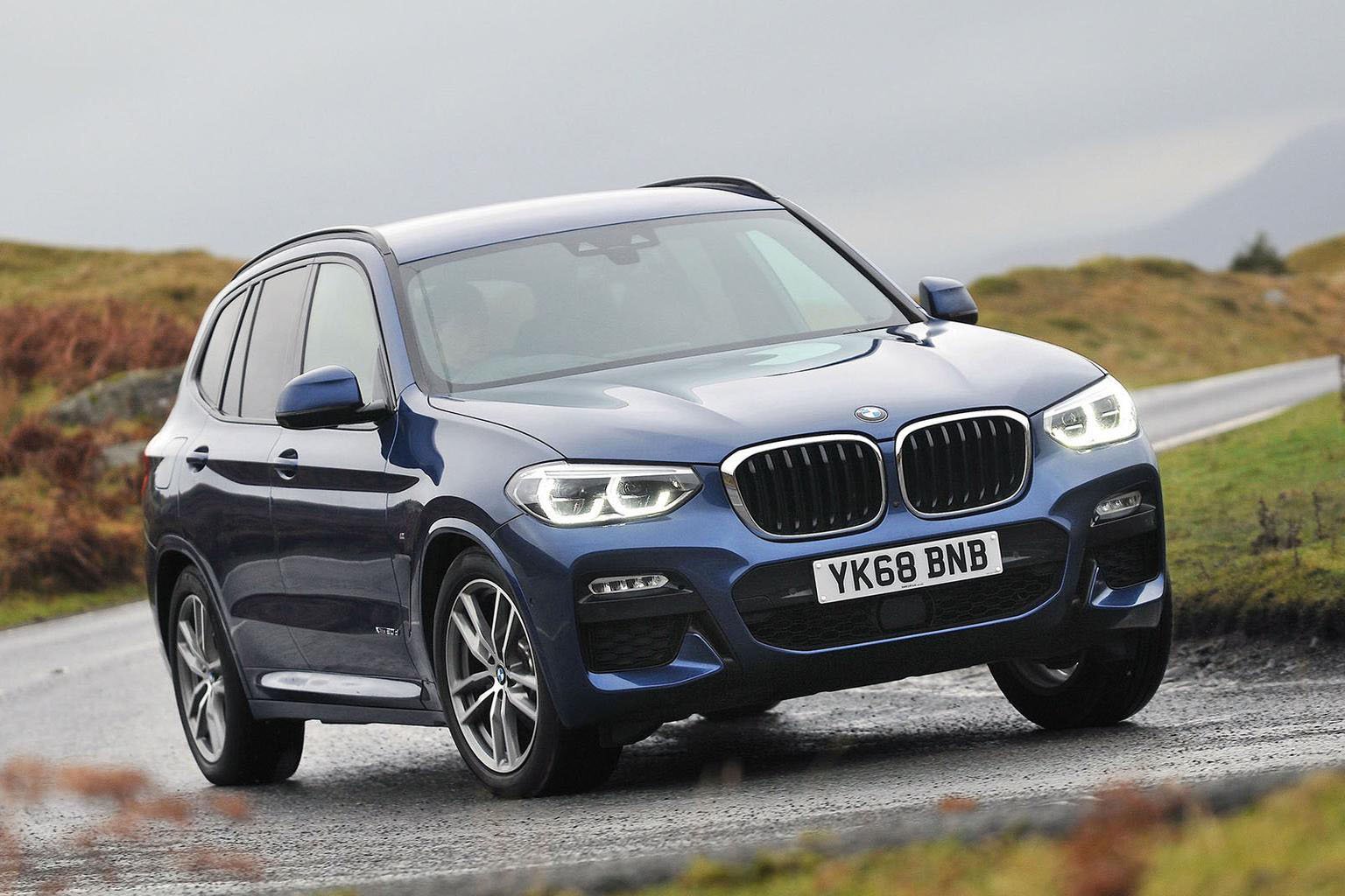 Used BMW X3 2018-2024 front cornering blue