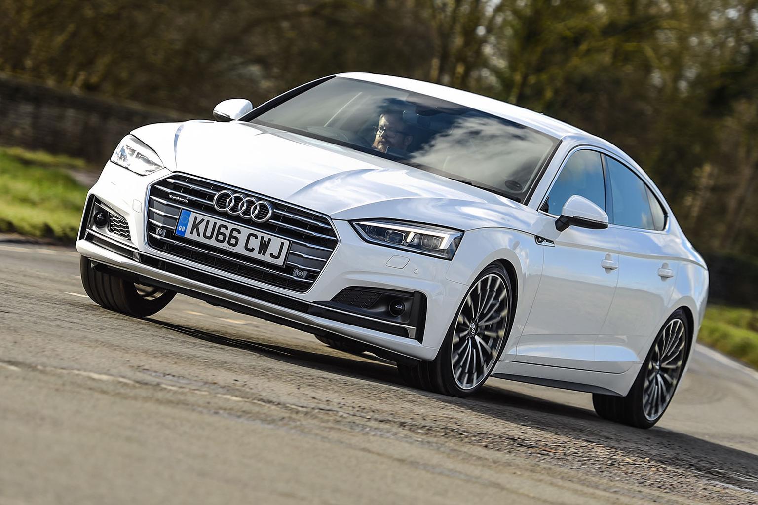 Used Audi A5 Sportback 2016-2024 front cornering white