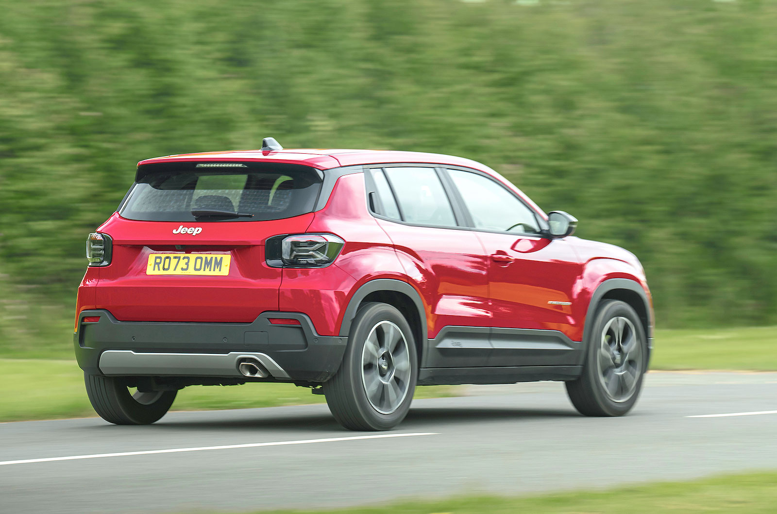 Used Jeep Avenger 2023-present rear driving red