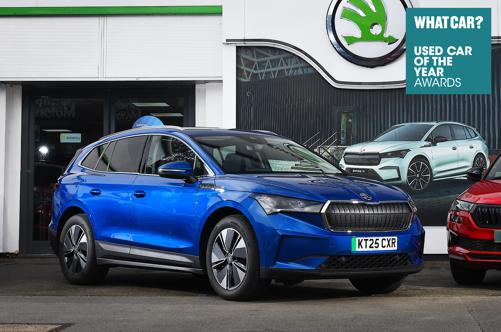 used_skoda_enyaq_outside_dealer