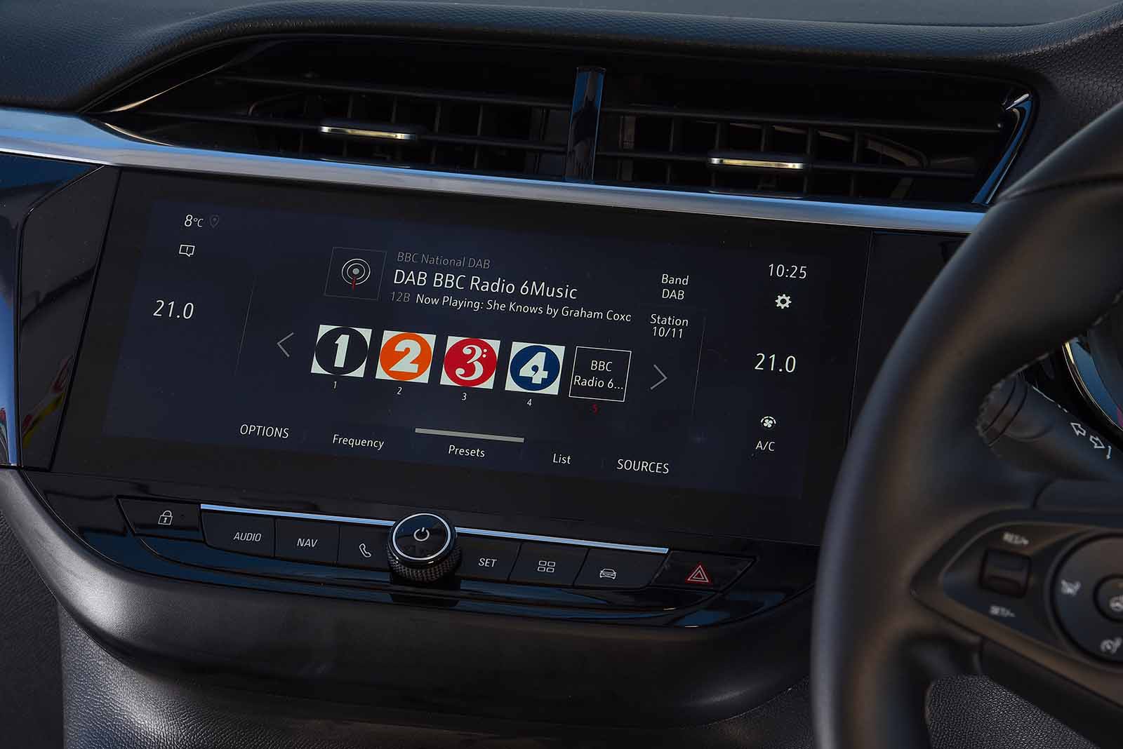 Used Vauxhall Corsa 2019-present touchscreen infotainment