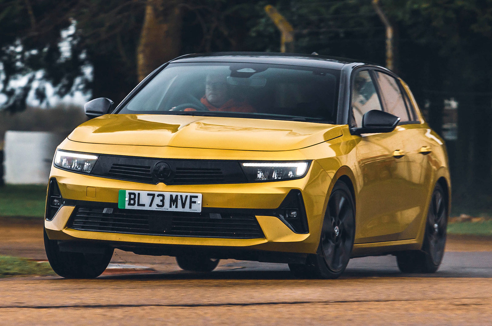 Vauxhall Astra Electric front cornering