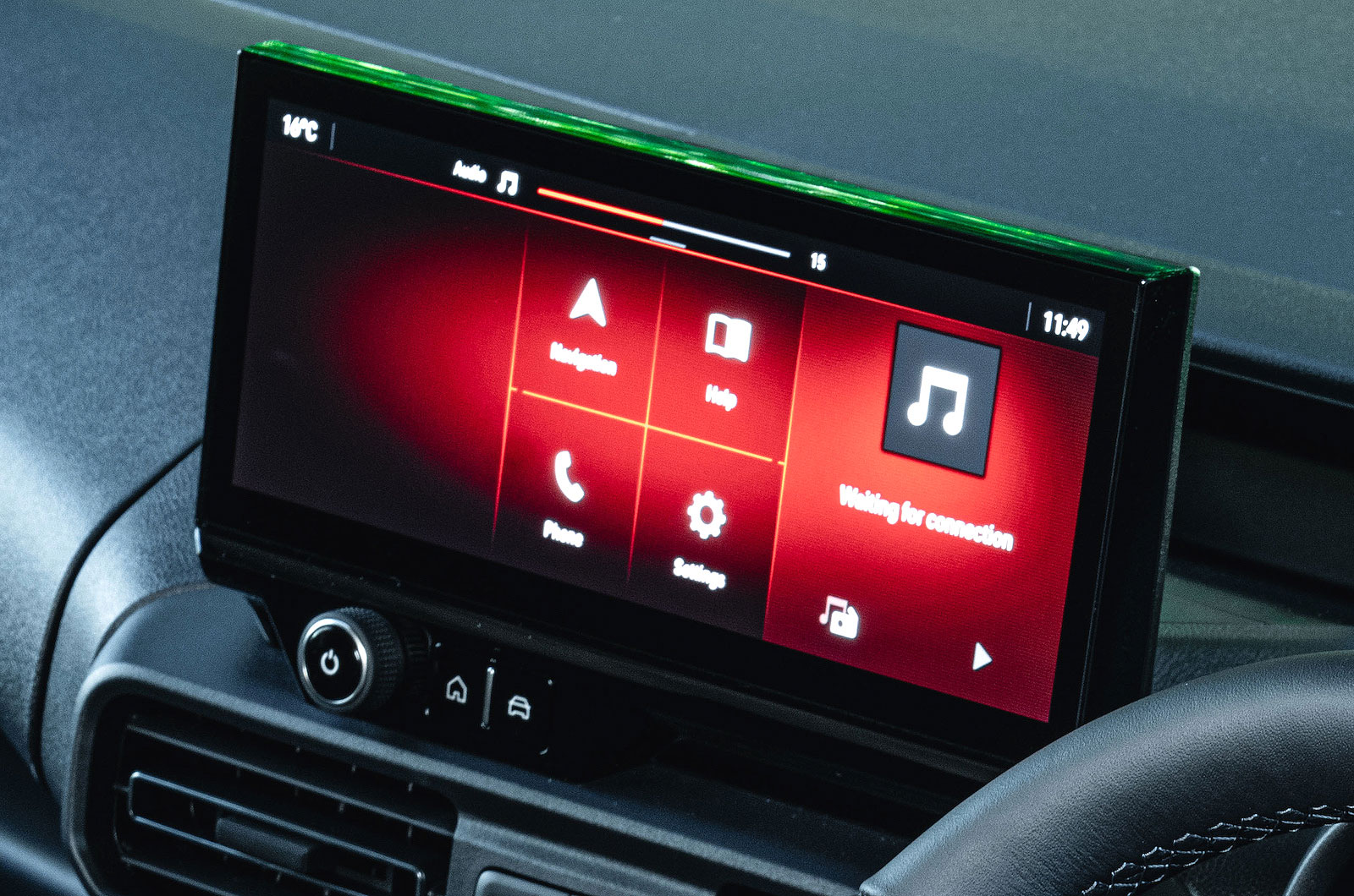 Vauxhall Combo Electric infotainment touchscreen