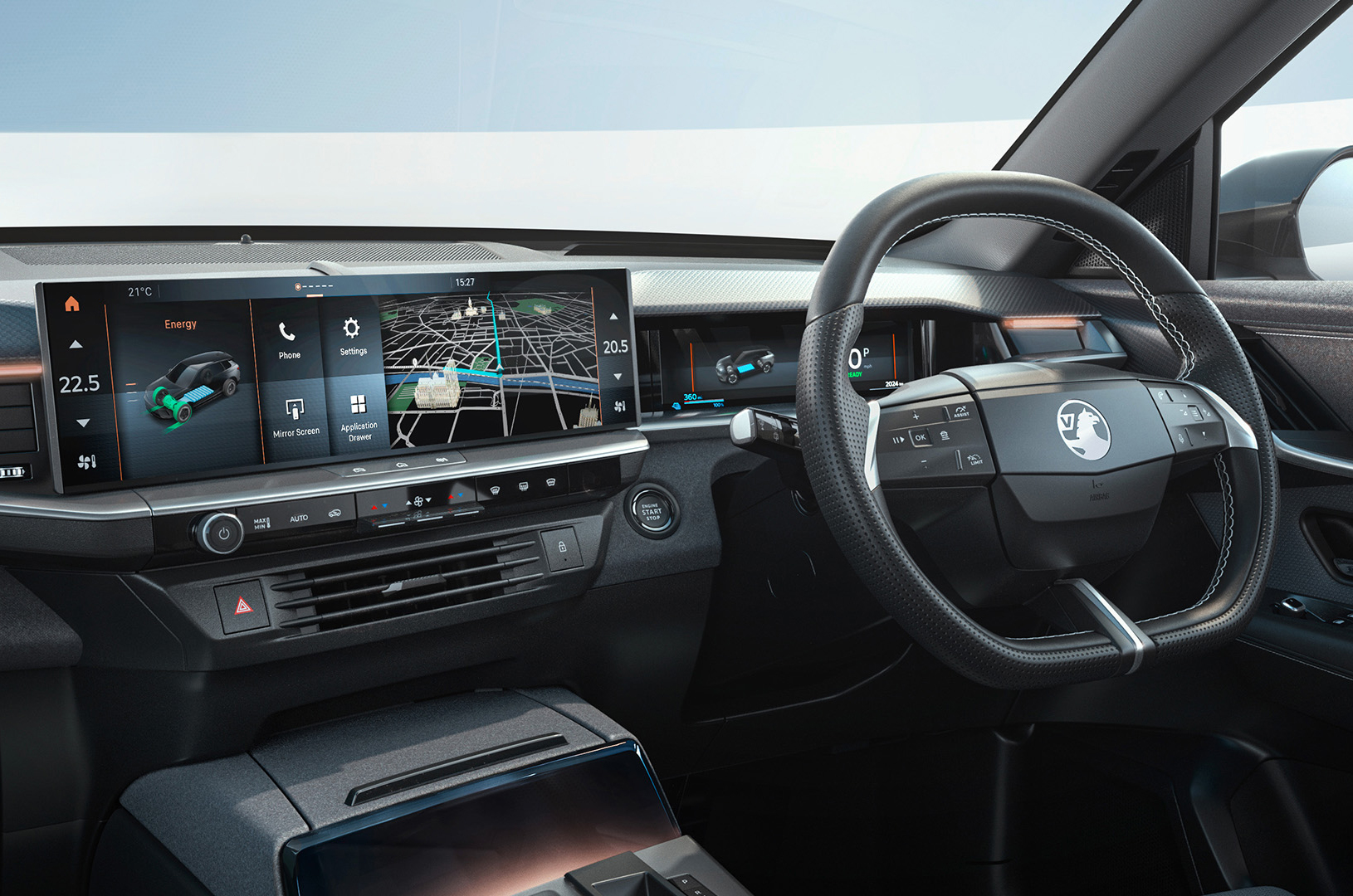 Vauxhall Grandland Electric AWD interior dashboard
