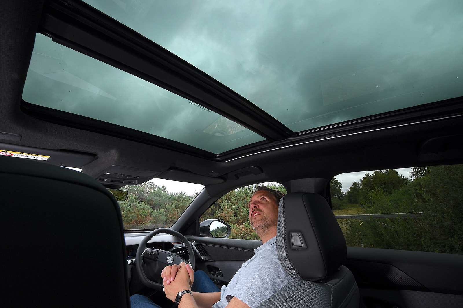 Vauxhall Grandland Electric 2025 long-term test panoramic roof