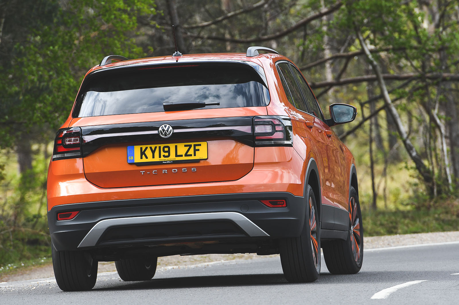 Volkswagen T-Cross rear cornering