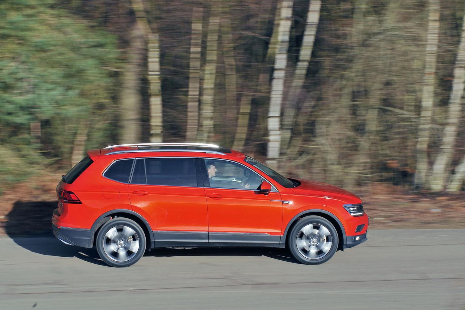 Volkswagen Tiguan Allspace side driving