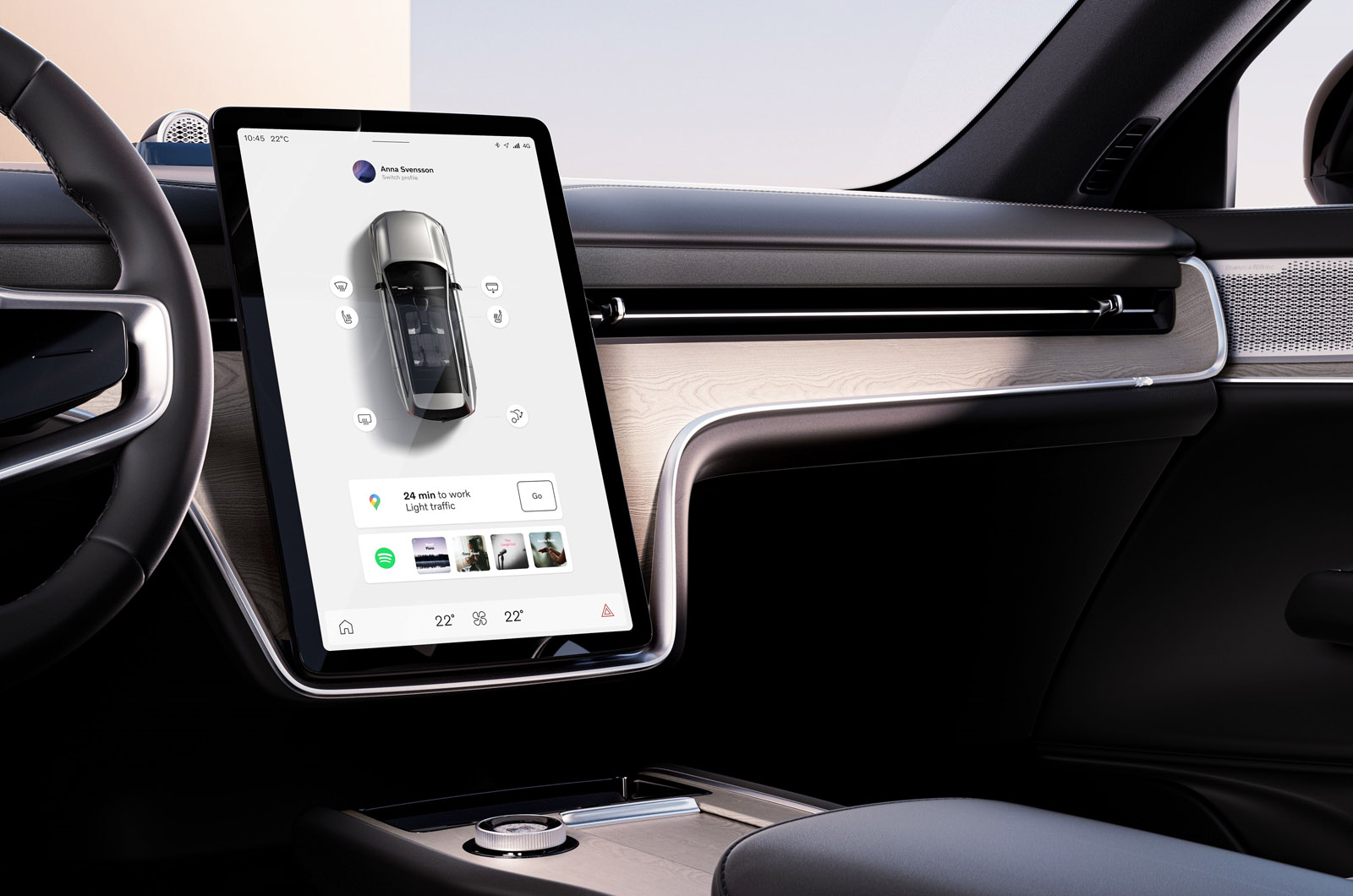 Volvo EX90 2023 touchscreen