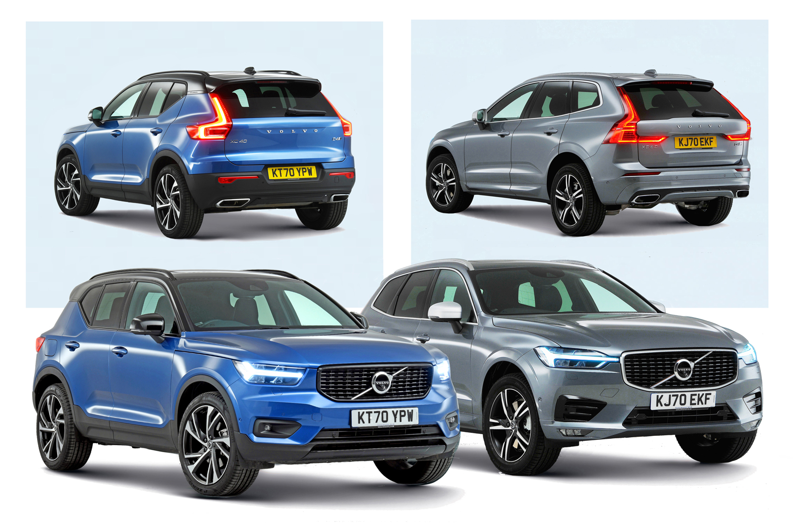 Volvo XC40 vs Volvo XC60 studio pics