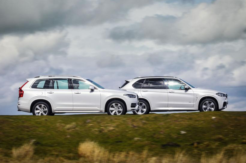Volvo XC90 and BMW X5