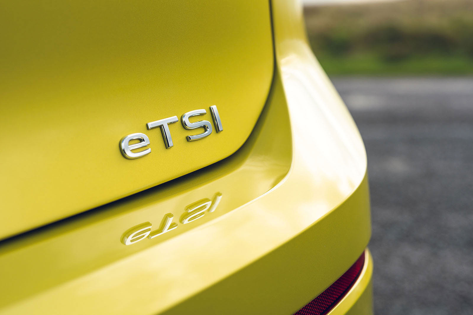 VW Golf eTSI badge