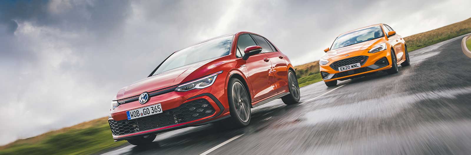 VW Golf GTI versus Ford Focus ST