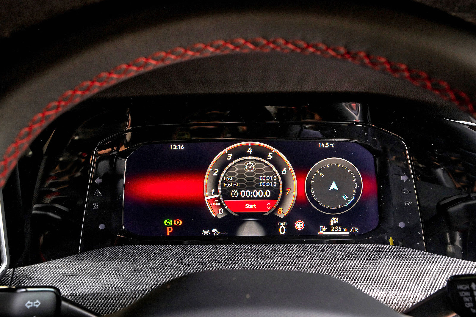 VW Golf GTI driver display