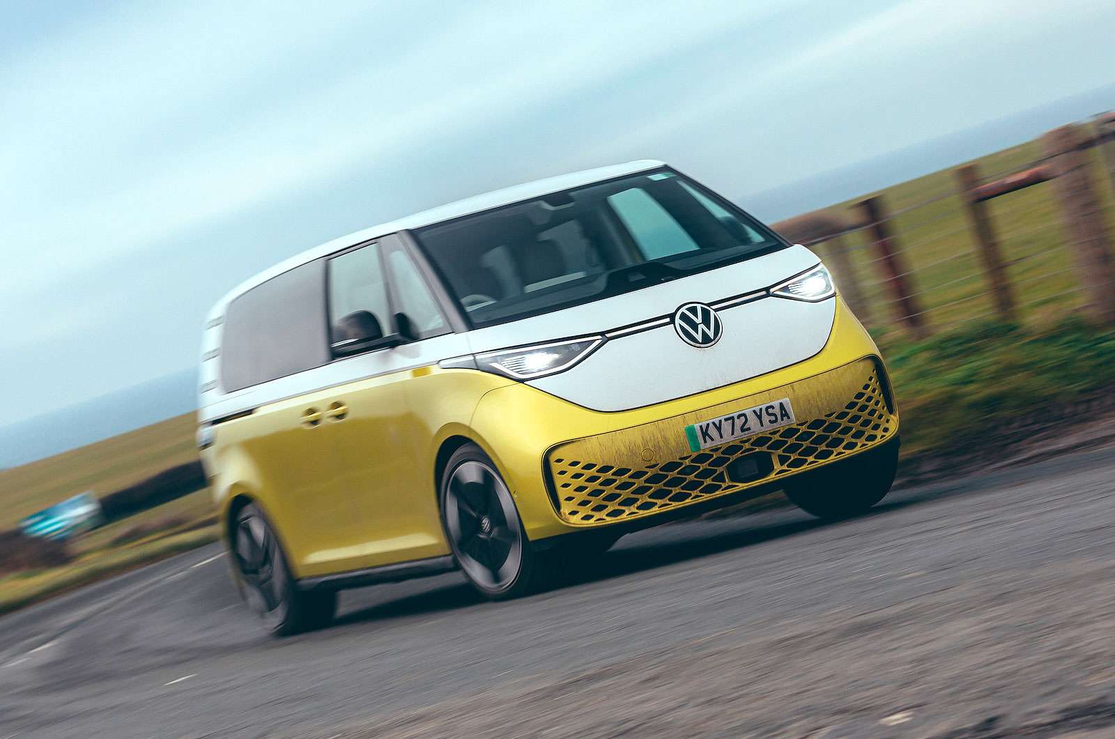 VW ID Buzz front cornering