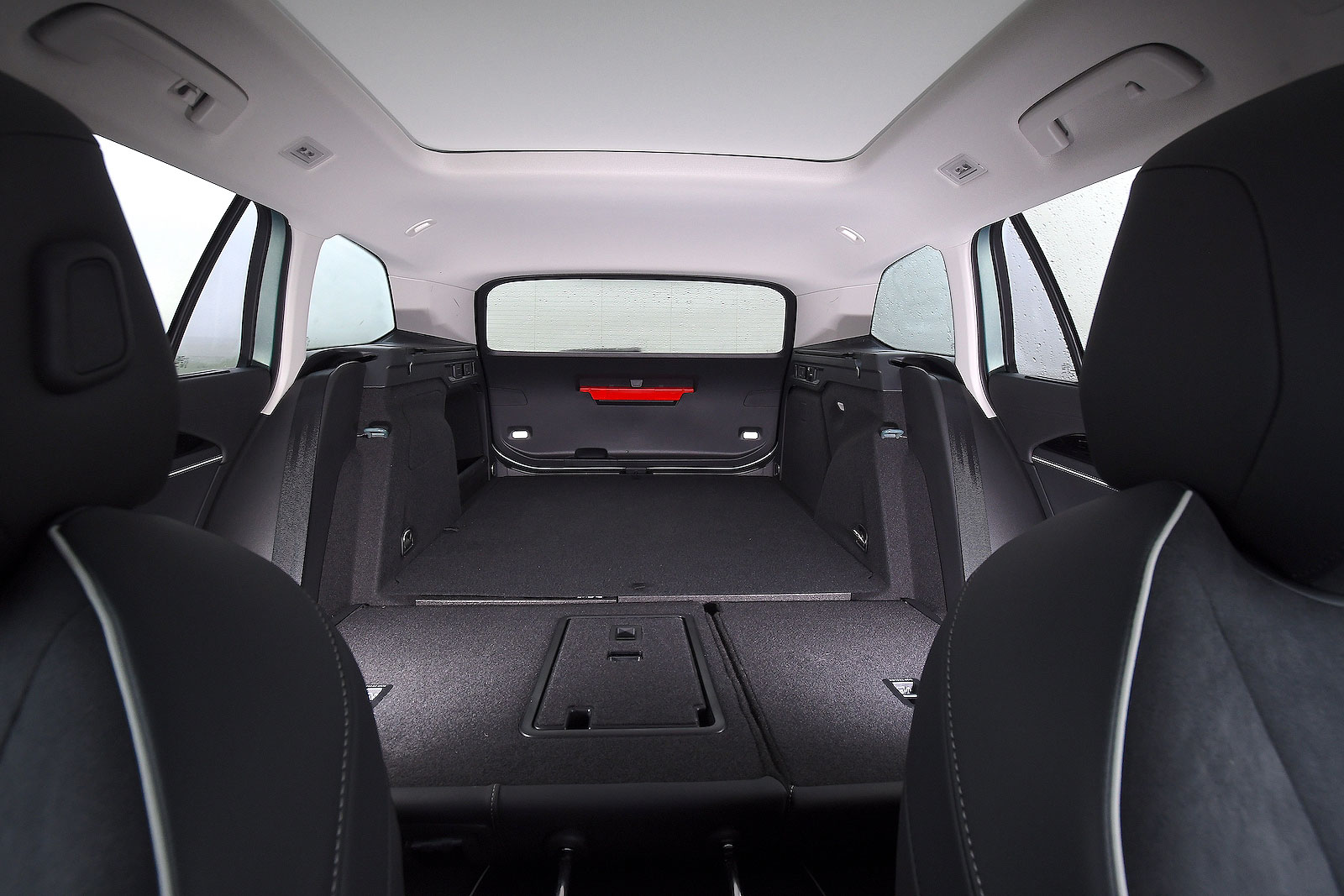 VW Passat boot with seats down