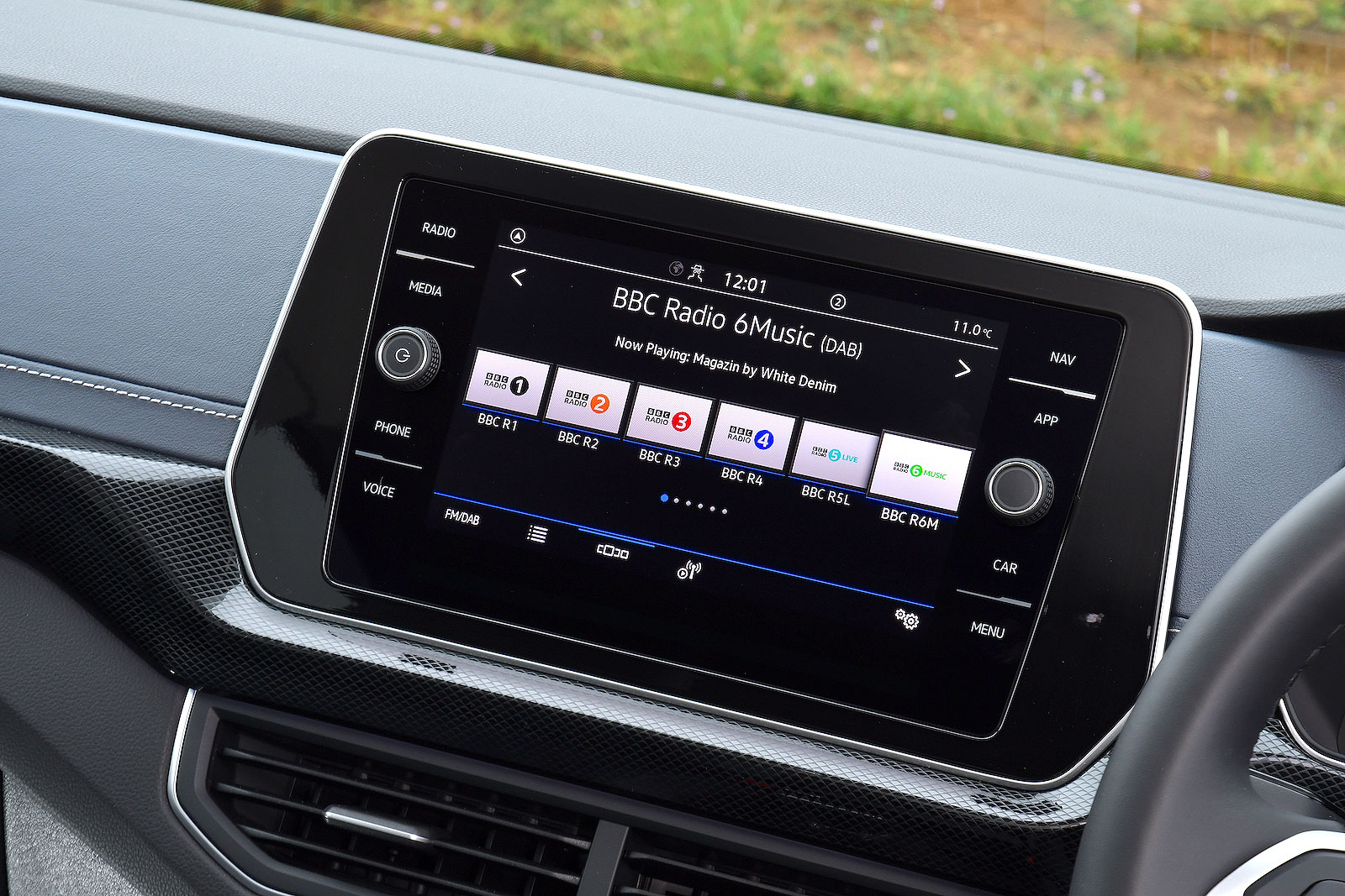 VW T-Cross infotainment touchscreen