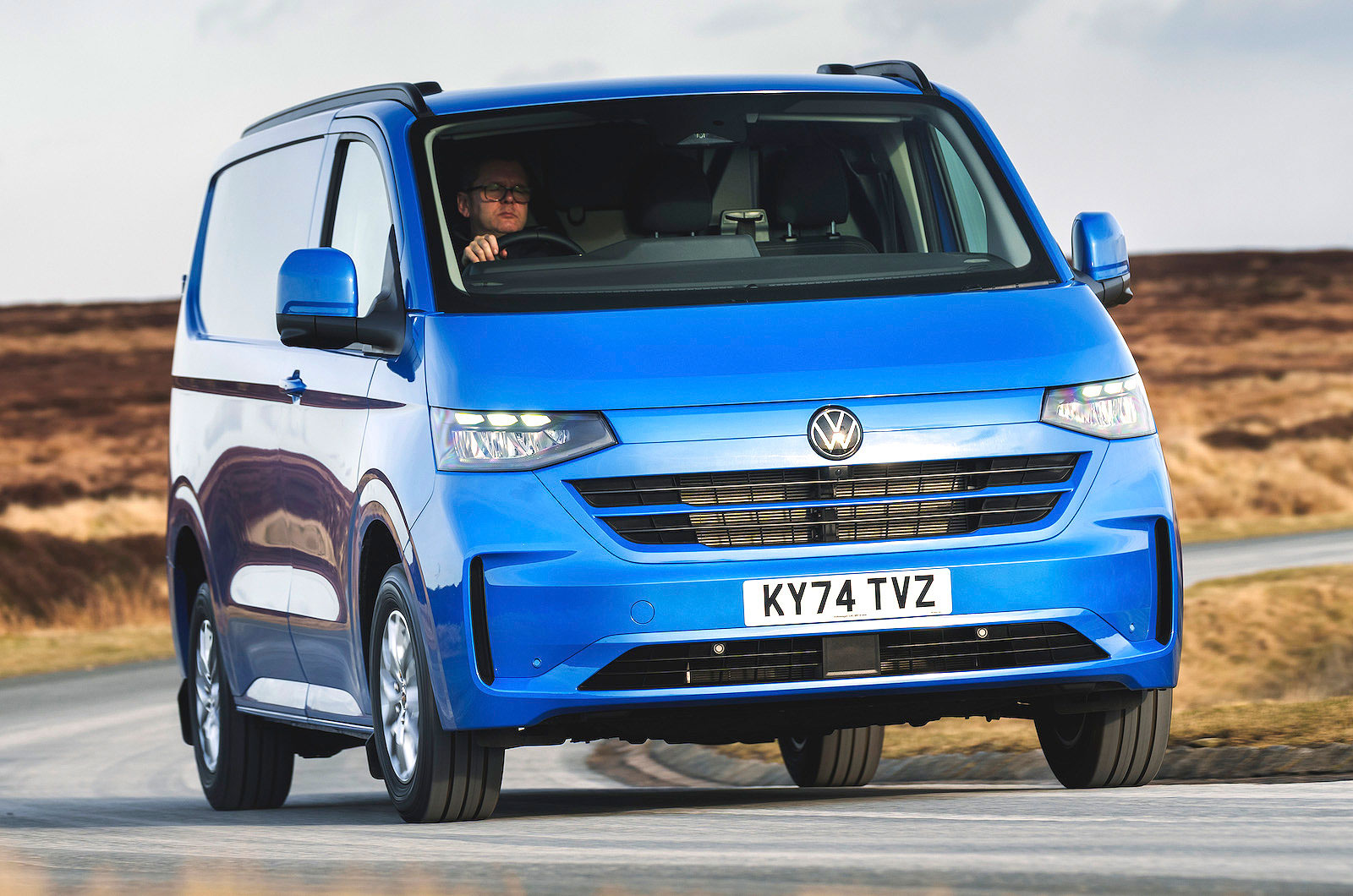 VW Transporter front cornering