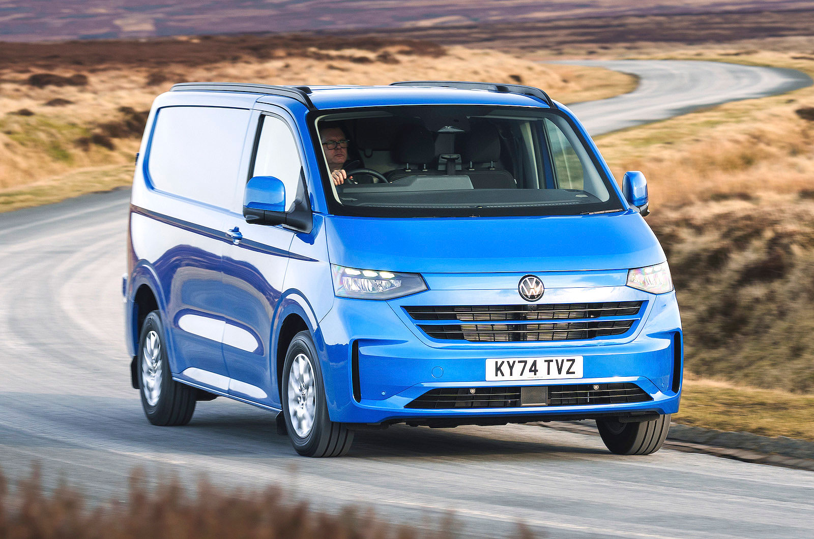 VW Transporter front cornering