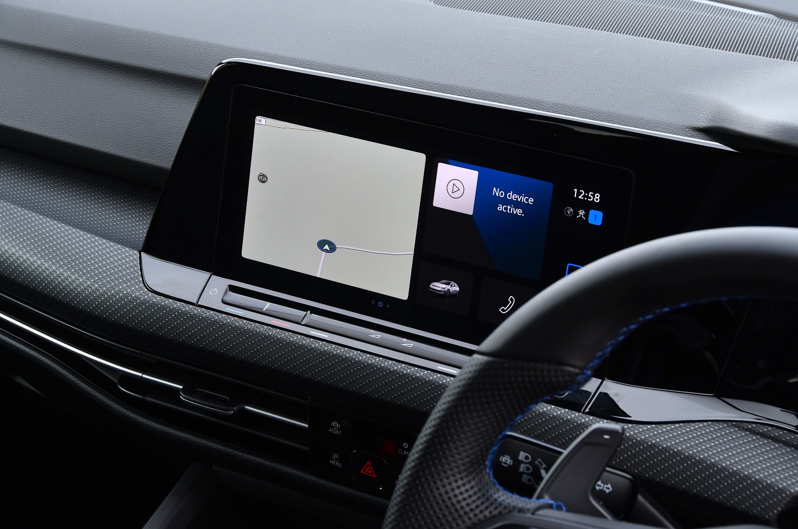 New Volkswagen Golf R Estate infotainment