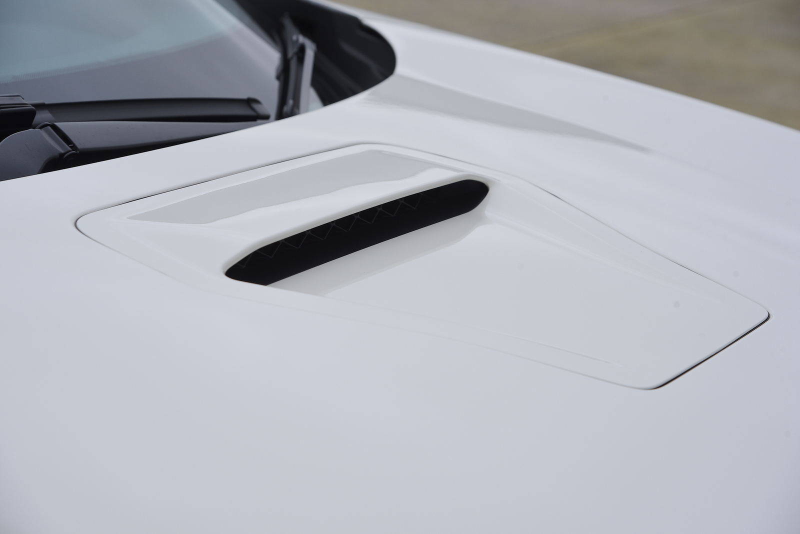 Honda Civic Type R 2021 bonnet scoop detail