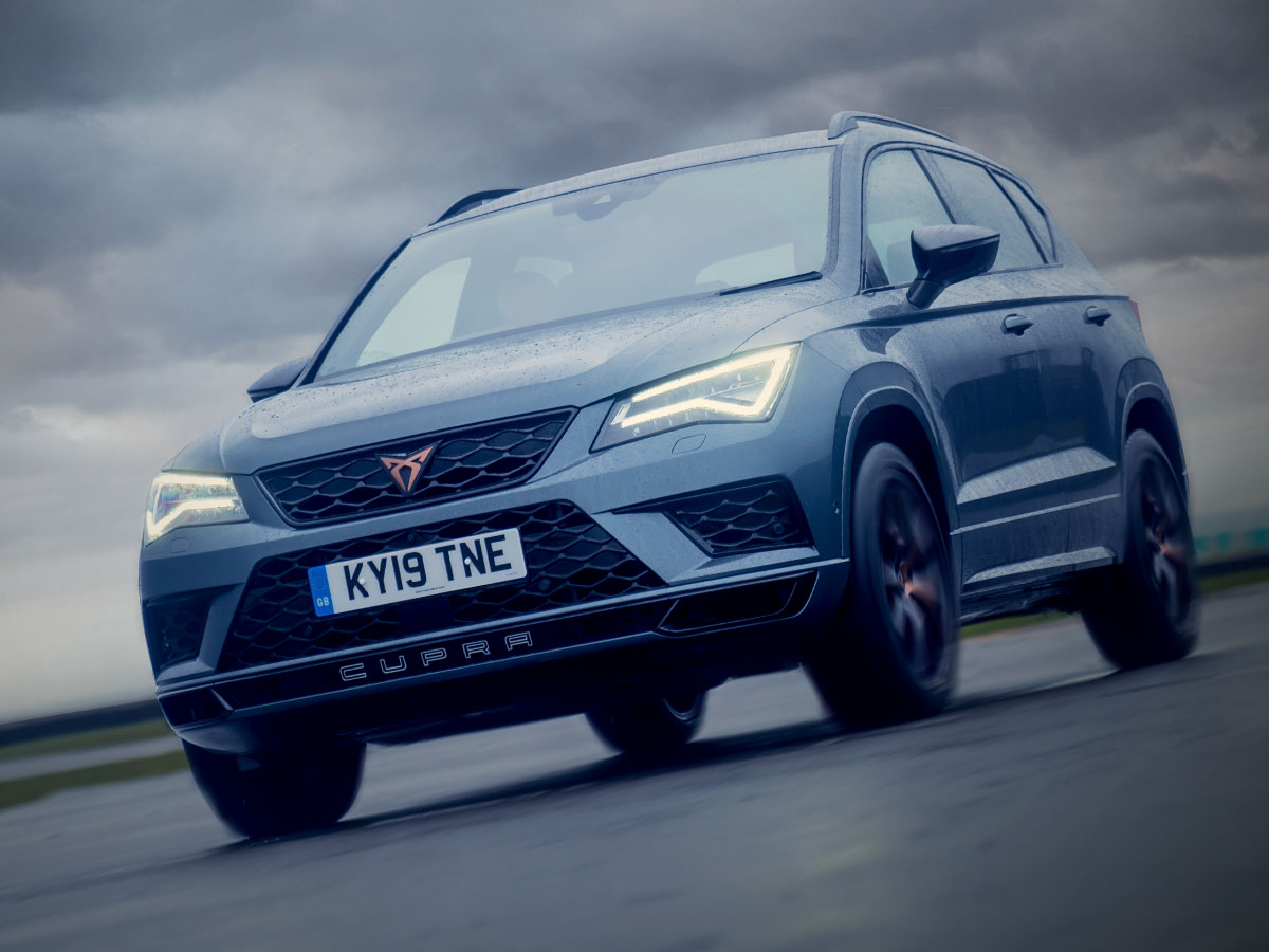 The CUPRA Ateca's performance really comes alive on the track
