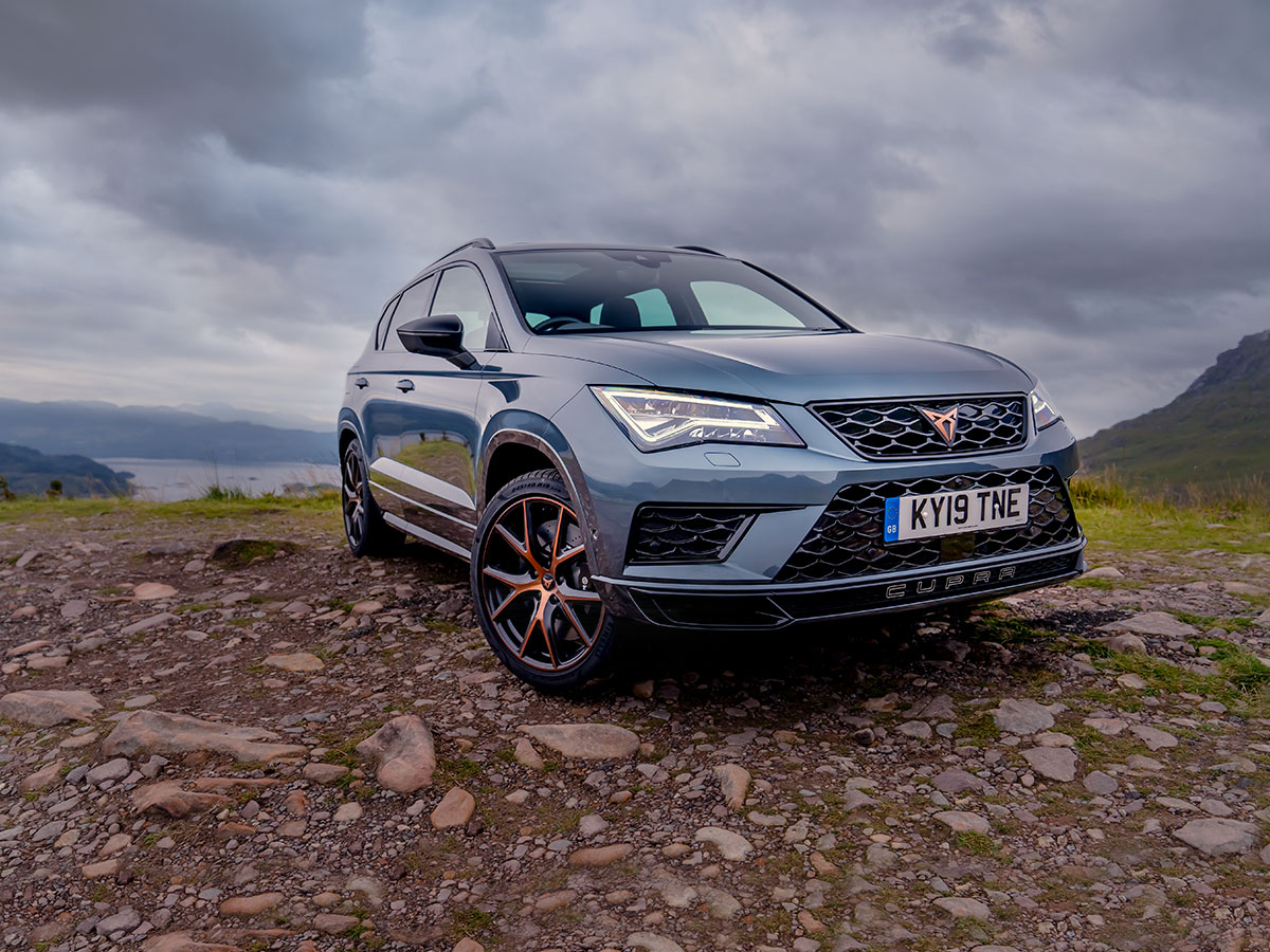 The Scottish Highlands provided the perfect backdrop and demanding roads for the CUPRA Ateca