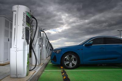 Electric Highway charging stations with Audi e-tron Sportback