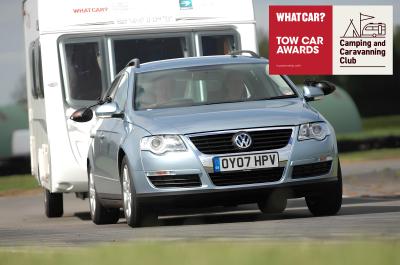 2007 Volkswagen Passat Estate towing a caravan