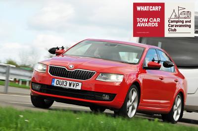 2013 Skoda Octavia with a caravan