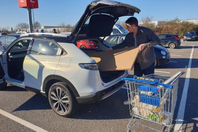 Honda HR-V 2021 long-termer Ikea loading
