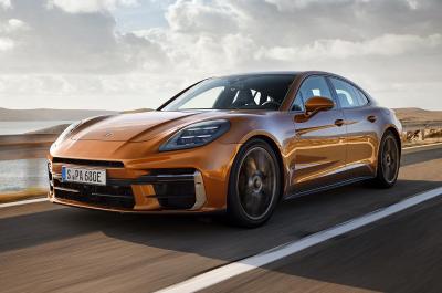 2024 Porsche Panamera driving scenic