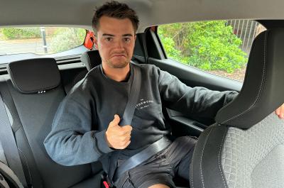 The rear seats in the Clio are comfortable