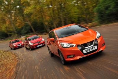 New Nissan Micra vs Renault Clio vs Skoda Fabia