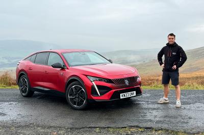Jonty with Peugeot 408 in Scotland