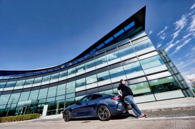 Darren next to BMW 4 Series