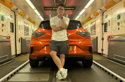 Clio on the Channel Tunnel